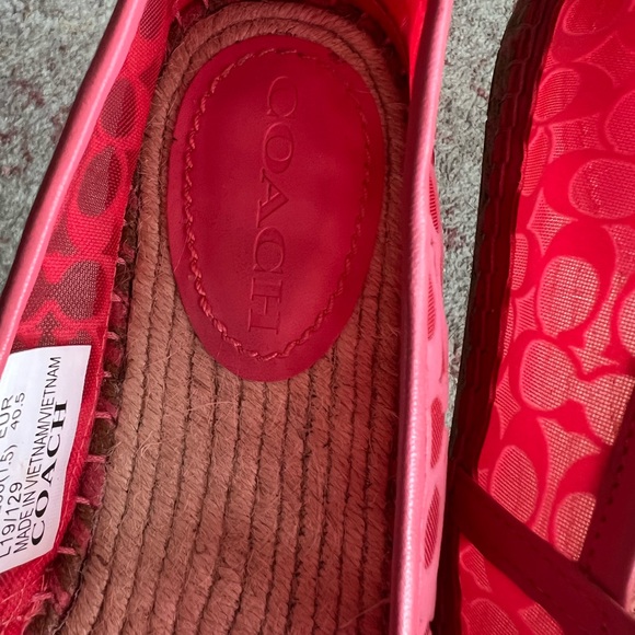 Pink mesh COACH Espadrilles - Picture 4 of 7